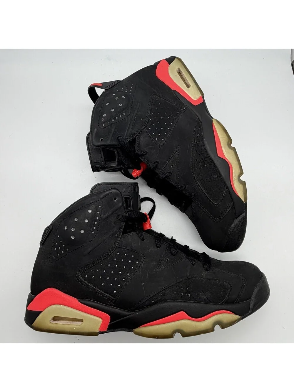 Air Jordan 6 Retro Black Infrared 2014 384664-023 Men 10.5 Women 12